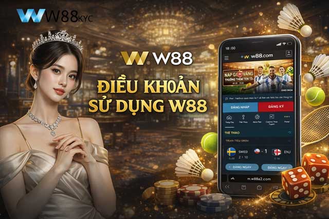 Điều Khoản Sử Dụng W88 1 Bản điều khoản sử dụng chính thức tại hệ thống nhà cái W88 Edit